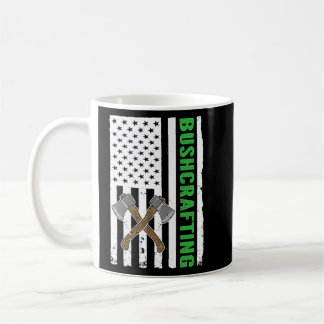 Bushcraft USA flagga Survival Bushcraiting Kaffemugg