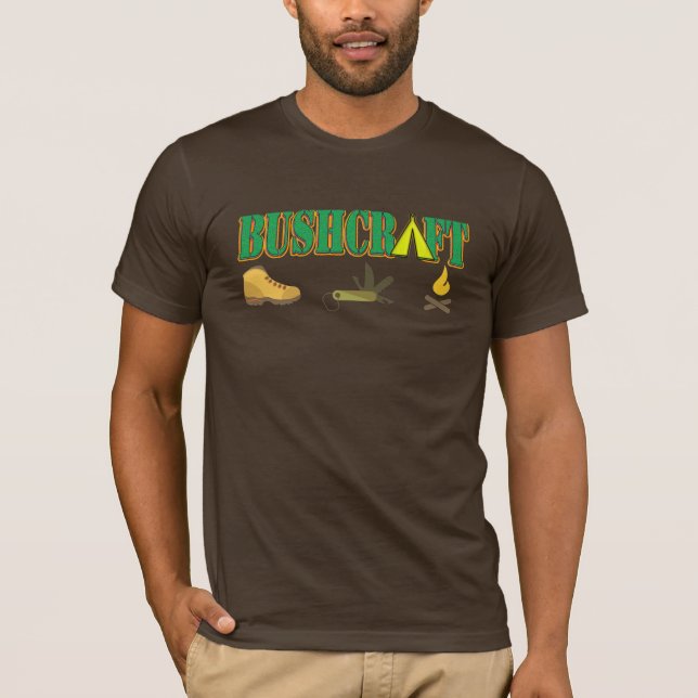 bushcraftlogotyptshirt t shirt (Framsida)