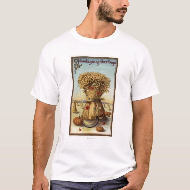 Bushel av hö och scythen t shirt (Framsida)