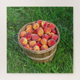 Bushel Basket of Fresh Peacher - 676 biet Pussel