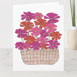 Bushel of Bright Cosmos Kort