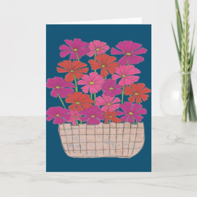 Bushel of Bright Cosmos Kort (Framsida)