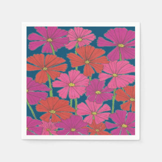 Bushel of Bright Cosmos Pappersservett