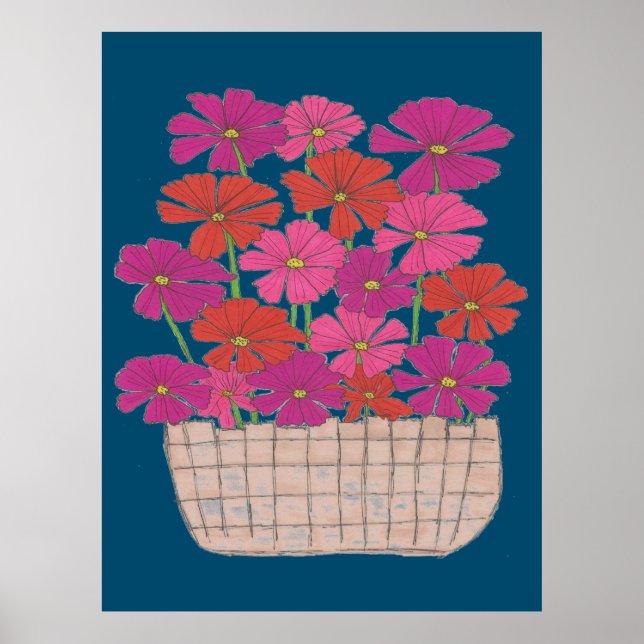 Bushel of Bright Cosmos Poster (Framsidan)