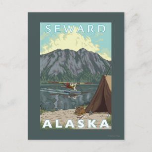 Bushflygplan & Fiske - Seward, Alaska Vykort