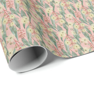 Bushgummiblooms - Vintagens  Rosa Presentpapper