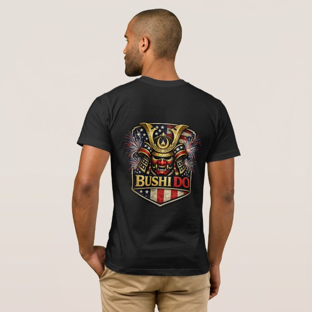 BUSHI DO Patriotisk Juli-variant T-shirt (Hel baksida)