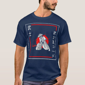 Bushido Code Samurai Calligraphy Japansk Vintage T Shirt