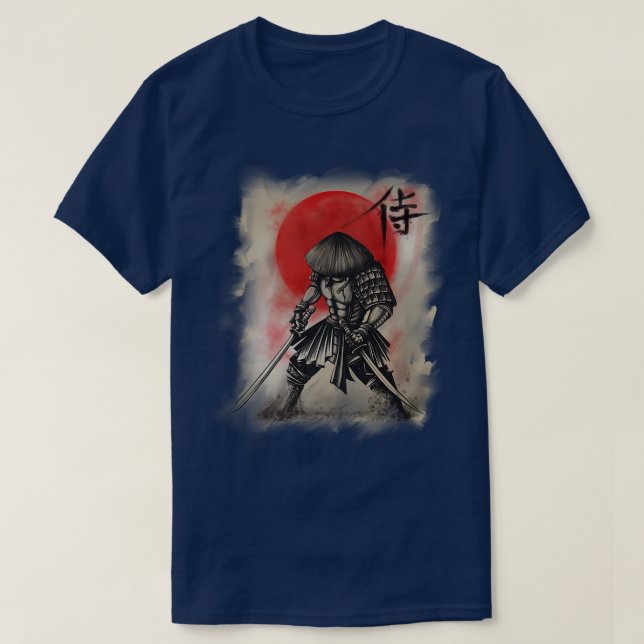 Bushido Code Samurai Japan T Shirt (Design framsida)