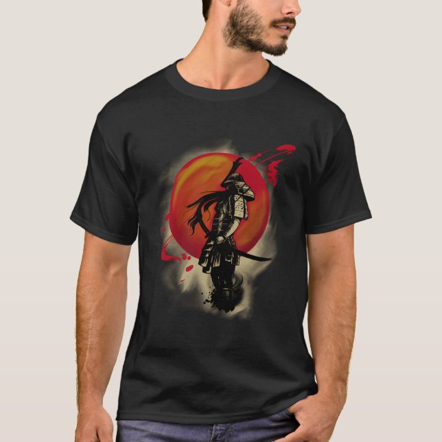 Bushido Code Samurai Japan T Shirt (Framsida)