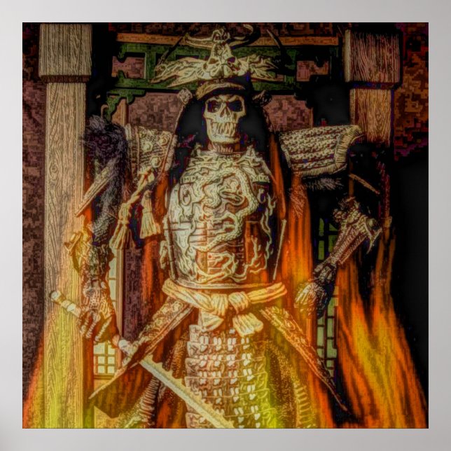 Bushido Japansk samurai armor samurai Poster (Framsidan)