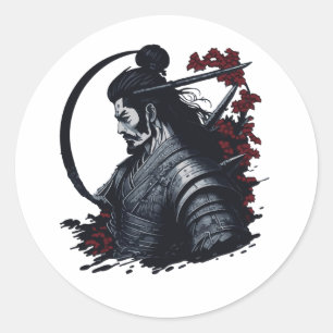 Bushido Samurai Runt Klistermärke