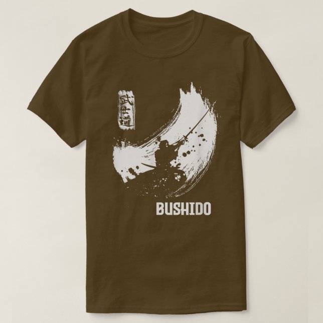 Bushido Samurai Way Warrior T Shirt (Design framsida)