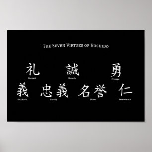 Bushido Sju-virtuer Poster