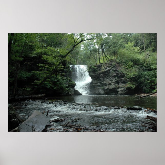 Bushkill Falls in the Poconos. print 008 Poster (Framsidan)