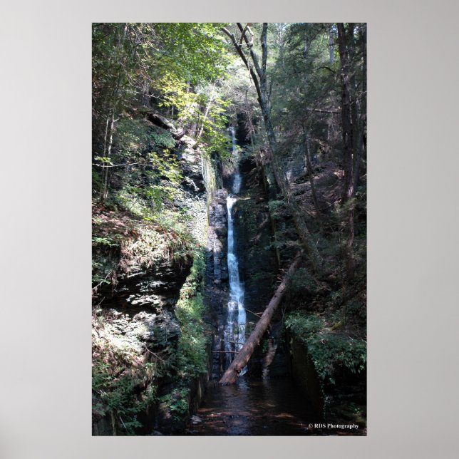 Bushkill Falls in the Poconos. print 0206 Poster (Framsidan)