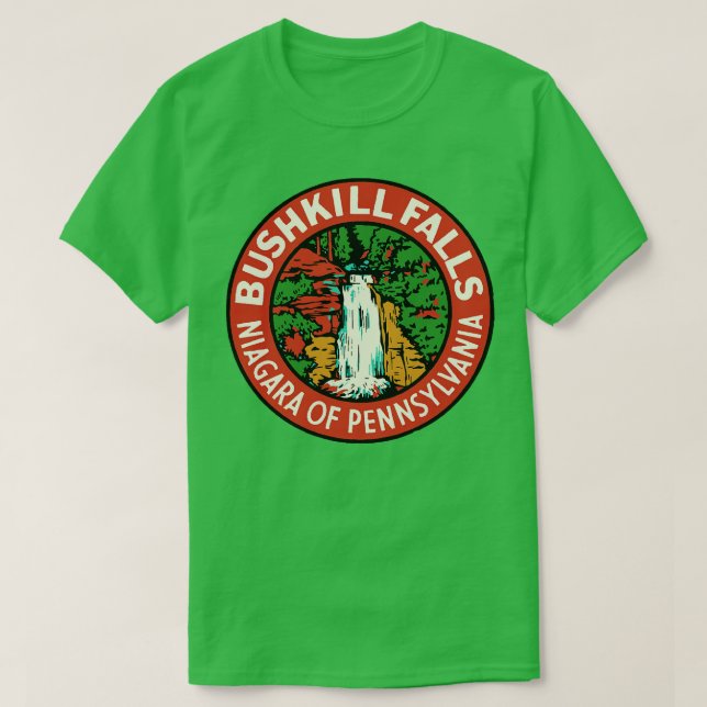 Bushkill Falls T Shirt (Design framsida)