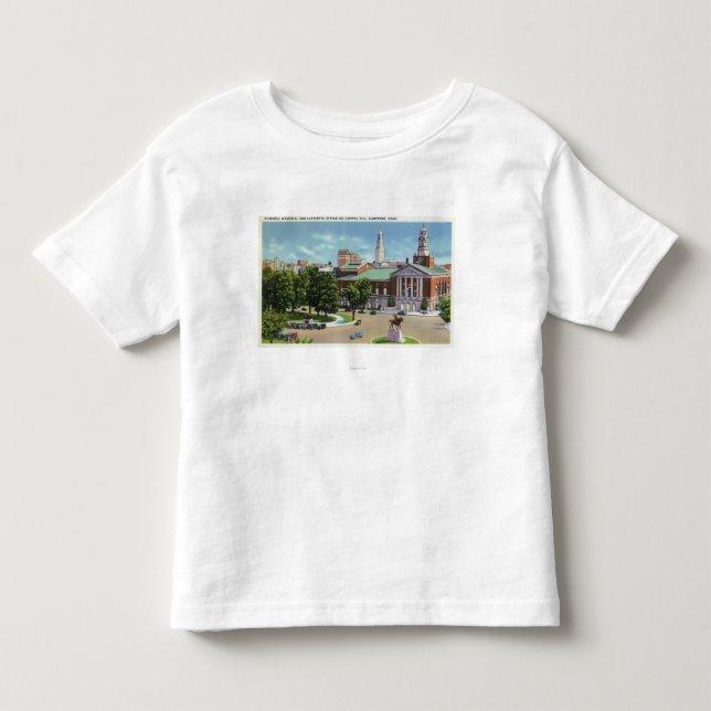 Bushnell minnesmärke, Lafayette staty Tee (Framsida)