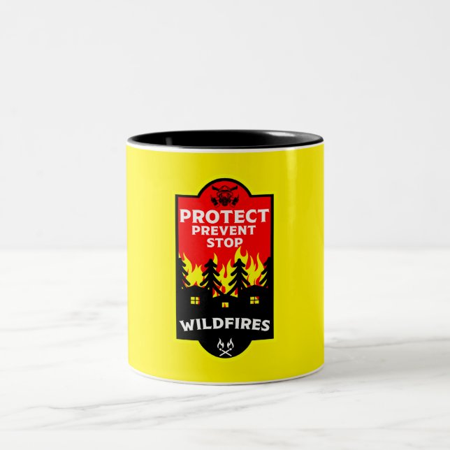 Bushs Wildfire Prevention Två-Tonad Mugg (Center)