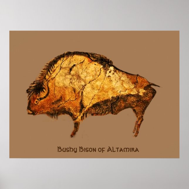 Bushy Bison of Altamira Poster (Framsidan)