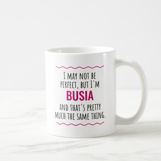 Busia Gift Polen Babcia Grandma Kaffemugg (Höger)