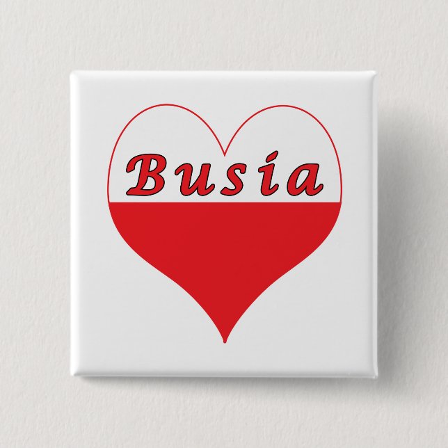 Busia polska Heart Knapp (Framsida)