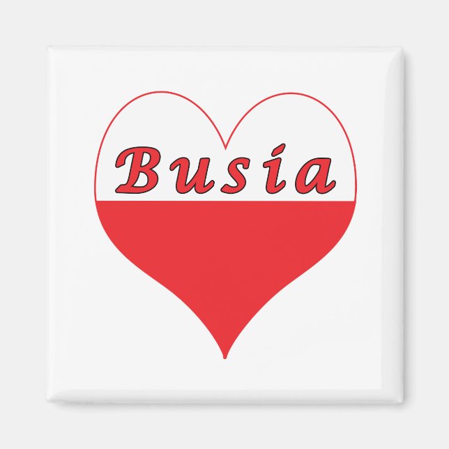 Busia polska Heart Magnet (Framsidan)