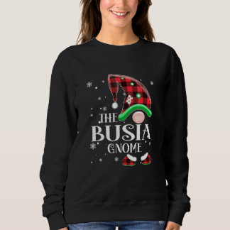 Busia Tomte Buffélrandig Röd Matchande Familj Jul T Shirt