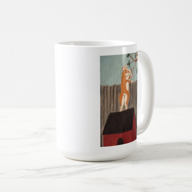 Busig Corgi-mugg Kaffemugg (Framsida höger)