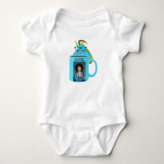 Busig Ekorre #314 Baby Kaffe T Shirt (Framsida)