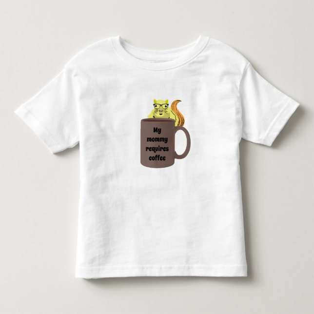 Busig Ekorre #419 Småbarn T Shirt (Framsida)