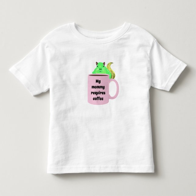 Busig Ekorre #474 Småbarn T Shirt (Framsida)