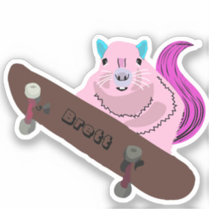 Busig Ekorre #503 Brett Skateboarding Klistermärken