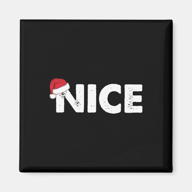 Busig Eller Snäll Julmatchning  Magnet (Framsidan)