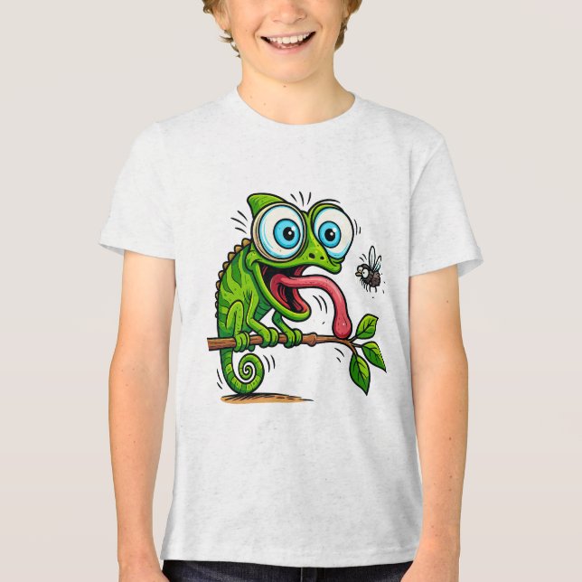 Busig Groda Snack Attack Barn T-Shirt - Rolig (Framsida)