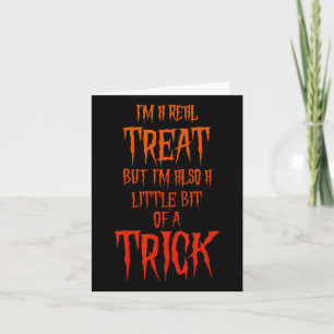 Busig Halloween jag är en riktig godsak men också Kort