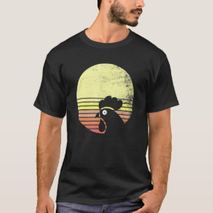 Busig Höna Retro Solnedgång T Shirt