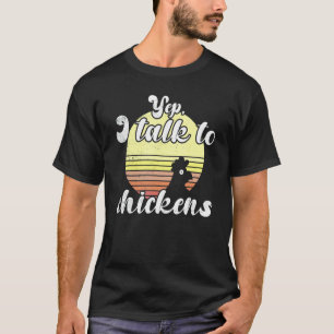 Busig Höst Kyckling Ja Jag Pratar Med Kycklingar S T Shirt