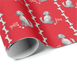 Busig hund Valentine-pappersinslagning Presentpapper
