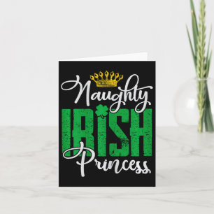 Busig irländsk prinsessa St Patrick's Day Irland Kort