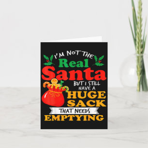 Busig jul för män Enorm paketpåse Smutsig Kort