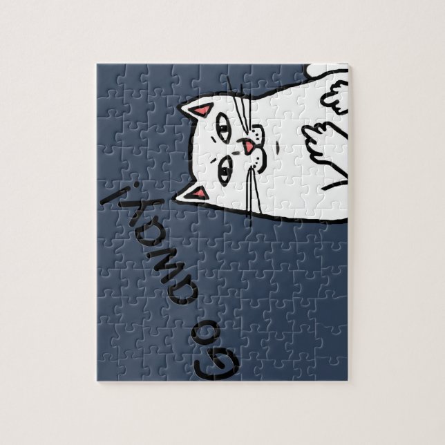 Busig katt pussel (Vertikal)