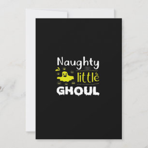Busig Little Ghoul Rolig Halloween-design Julkort