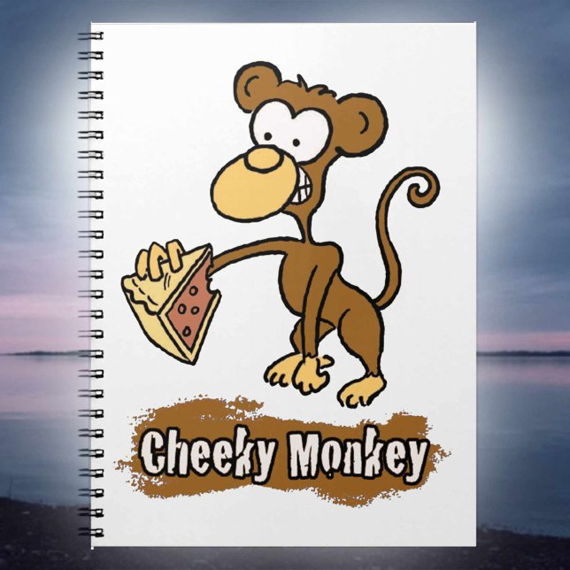 Busig Monkey Serieteckning Anteckningsbok Med Spiral (Skapare uppladdad)
