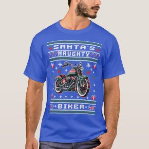 Busig motorcyklist ful jultröja t shirt