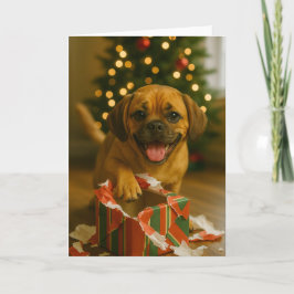 Busig Puggle Julkort Kort