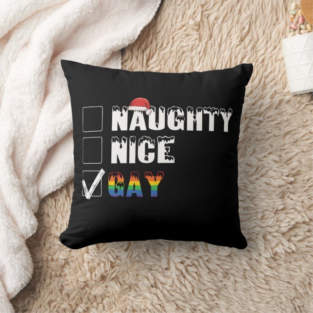Busig Snäll Gay Regnbåge Pride HBT Julpresent Kudde (Filt)