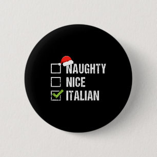 Busig Snäll Italiensk Tröja Italien Tomte Hatt Jul Knapp