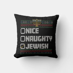 Busig Snäll Judisk Tomte Ful Jul Hanukkah Kudde