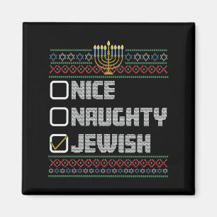 Busig Snäll Judisk Tomte Fula Jul Hanukkah Magnet